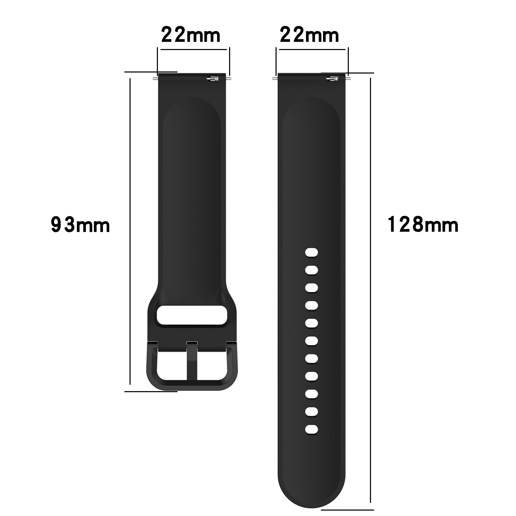 For Samsung Galaxy Watch 3 45mm Huawei Watch GT3 SE Universal Watch Strap 22mm Silicone Adjustable Wrist Band For Samsung Galaxy Watch 3 45mm Huawei Watch GT3 SE Universal Watch Strap 22mm Silicone Adjustable Wrist Band